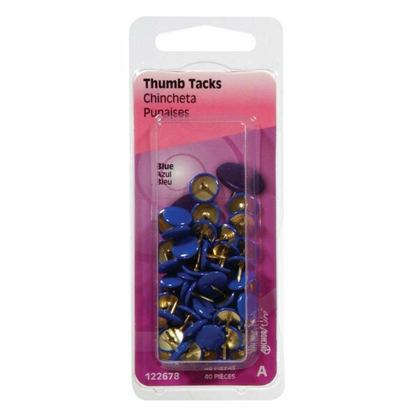 Homecare Products 0.31 x 0.37 in. Blue Tacks, 40PK HO3308616